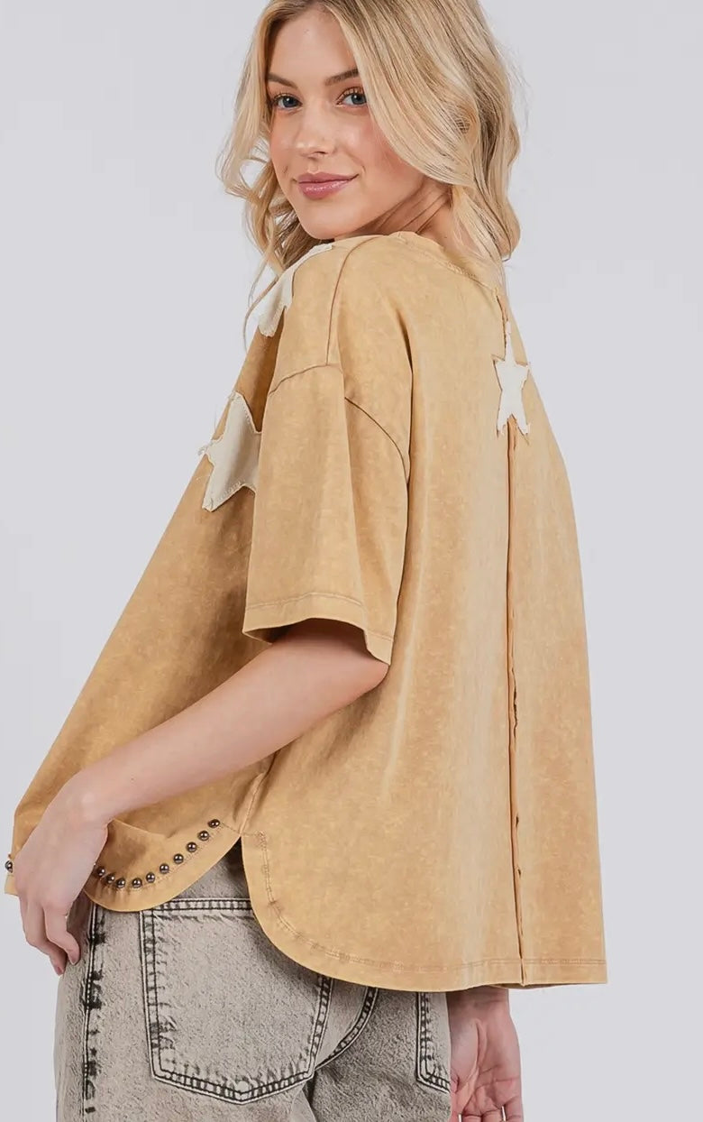 Star Studded Oversized Tee