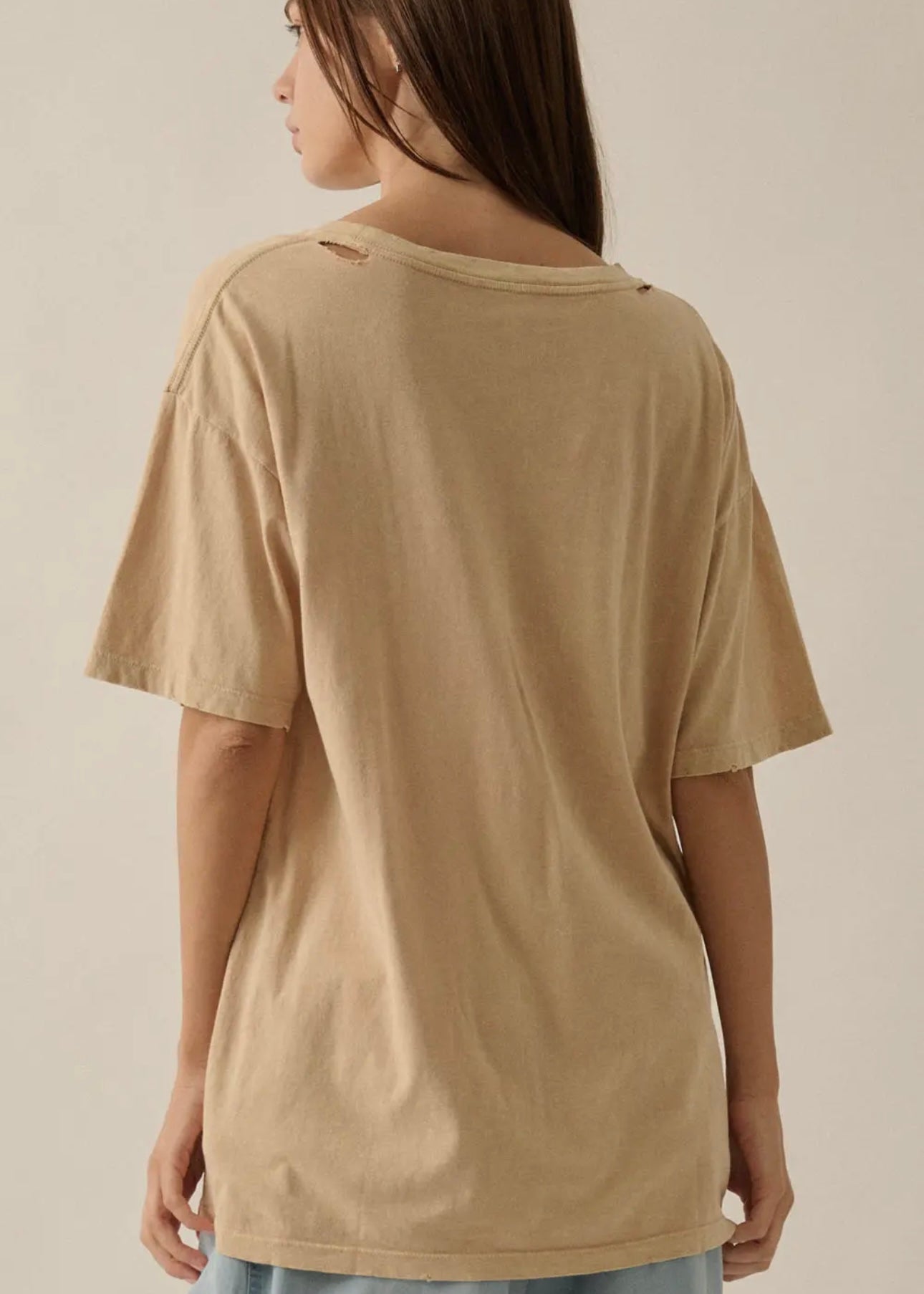 Def Leppard Distressed Oversized Tee